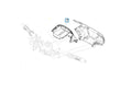 REAR HANDLE BAR COVER  UPPER HALF - PIAGGIO BV400
