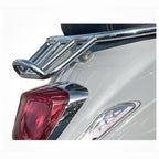 **CHROME** OEM VESPA SPORT CAFE RACER REAR RACK WITH GRAB RAIL PRIMAVERA SPRINT 3V (1B007669)