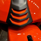 *ORANGE* GRILL CHEVRON FOR HORN COVER - VESPA GTS300 GTS310 HPE2 2023-
