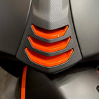 *ORANGE* GRILL CHEVRON FOR HORN COVER - VESPA GTS300 GTS310 HPE2 2023-