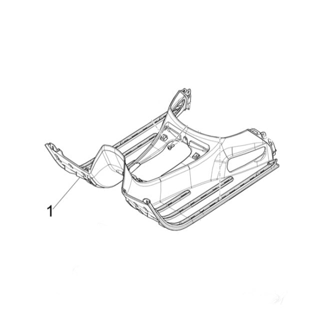 *UNPAINTED* FLOOR BOARD VESPA GTS GTV HPE2 2023-