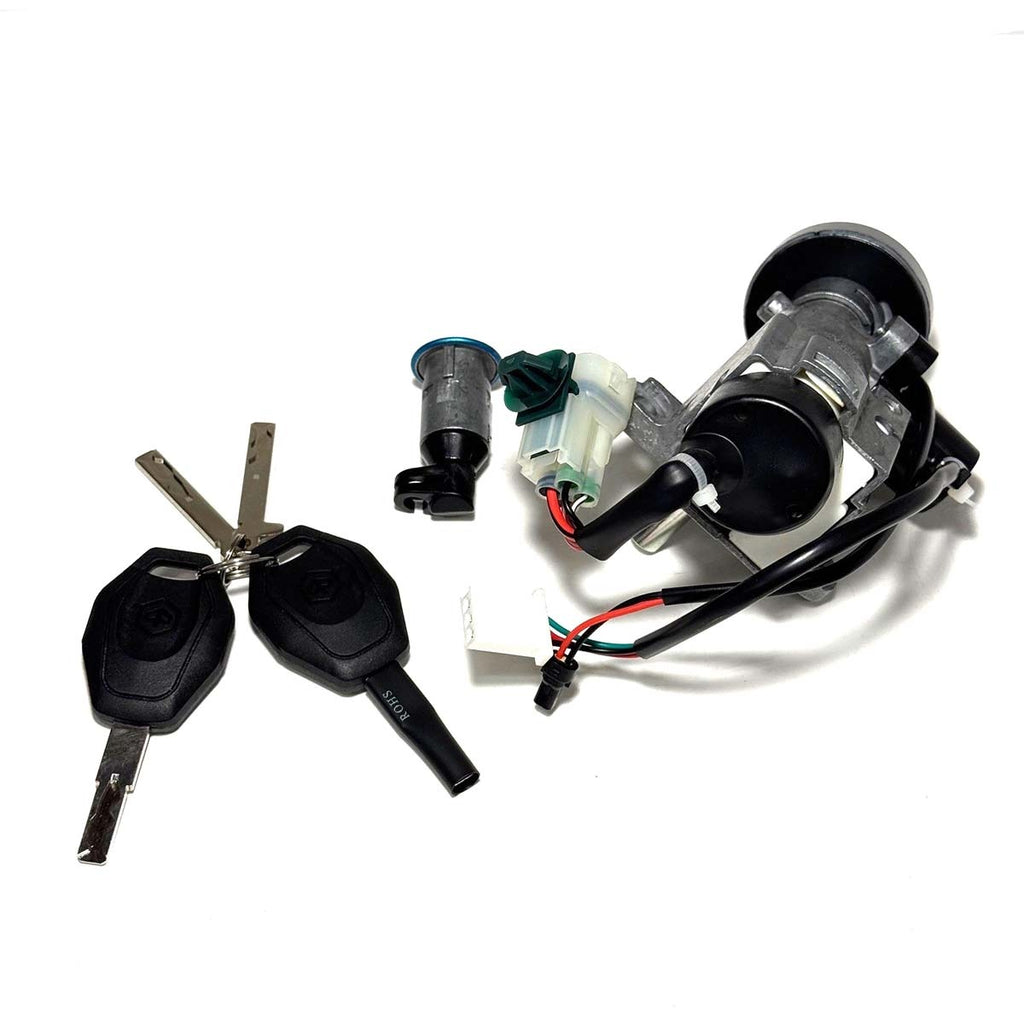LOCK KEY SET IGNITION SWITCH AND SEAT LOCK WITH 4 KEYS (NO FOBS) PIAGGIO 1