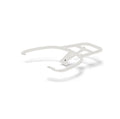 **OEM ORIGINAL VESPA** ***WHITE JUSTIN BIEBER*** TOPCASE FLAT REAR RACK-PRIMAVERA/SPRINT (1B010541)