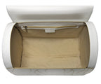 VESPA WHITE LEATHER TOP CASE BAG MADE IN ITALY - JUSTIN BIEBER