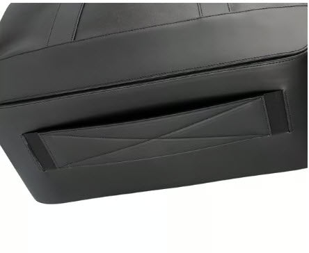 OFFICIAL VESPA BLACK LEATHER REAR/TAIL BAG