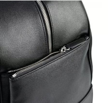OFFICIAL VESPA BLACK LEATHER REAR/TAIL BAG