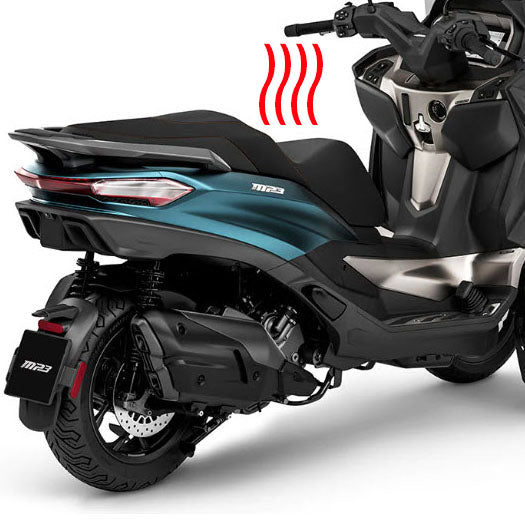 HEATED SADDLE SEAT - COMFORT PIAGGIO MP3 530 2023- (DAMAGED, SMALL TEAR IN THE VINYL) **CLOSEOUT**