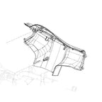 REAR HEADSET HANDLEBAR COVER RAW UNPAINTED PLASTIC HPE2 VESPA GTS SUPER SUPERSPORT