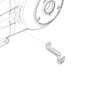 MIDDLE BRAKE HOSE CABLE CLAMP AT ENGINE GTS 300 2020 PRIMAVERA SPRINT 2016-