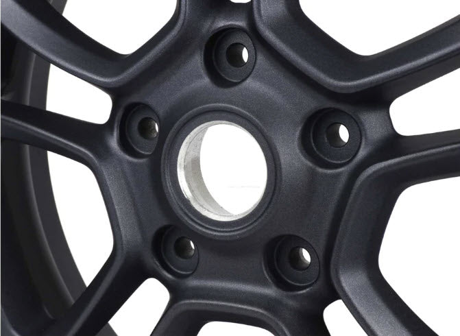 GRAPHITE BLACK WITH SPUN ALUMINUM EDGE FRONT WHEEL -  GTS 300 HPE2 SUPER & SUPERTECH 2023 (3.00x12")