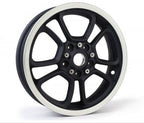 GRAPHITE BLACK WITH SPUN ALUMINUM EDGE REAR WHEEL VESPA GTS 300 HPE2 SUPER & SUPERTECH 2023 (3.00x12")