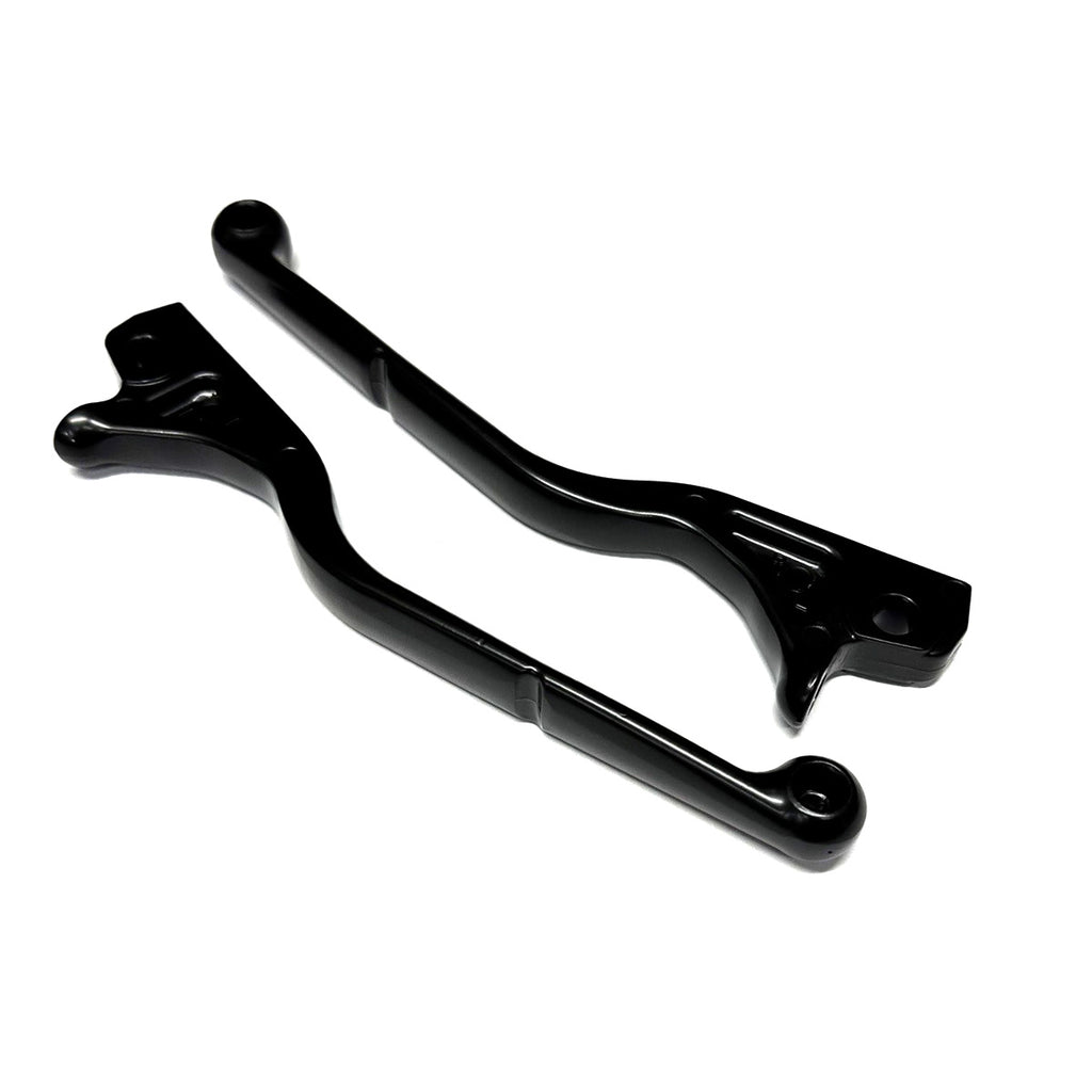 BLACK FINISH LEVER PAIR LEFT & RIGHT VESPA GTS300 GTS310 HPE2 2023- (SOLD IN PAIRS ONLY)