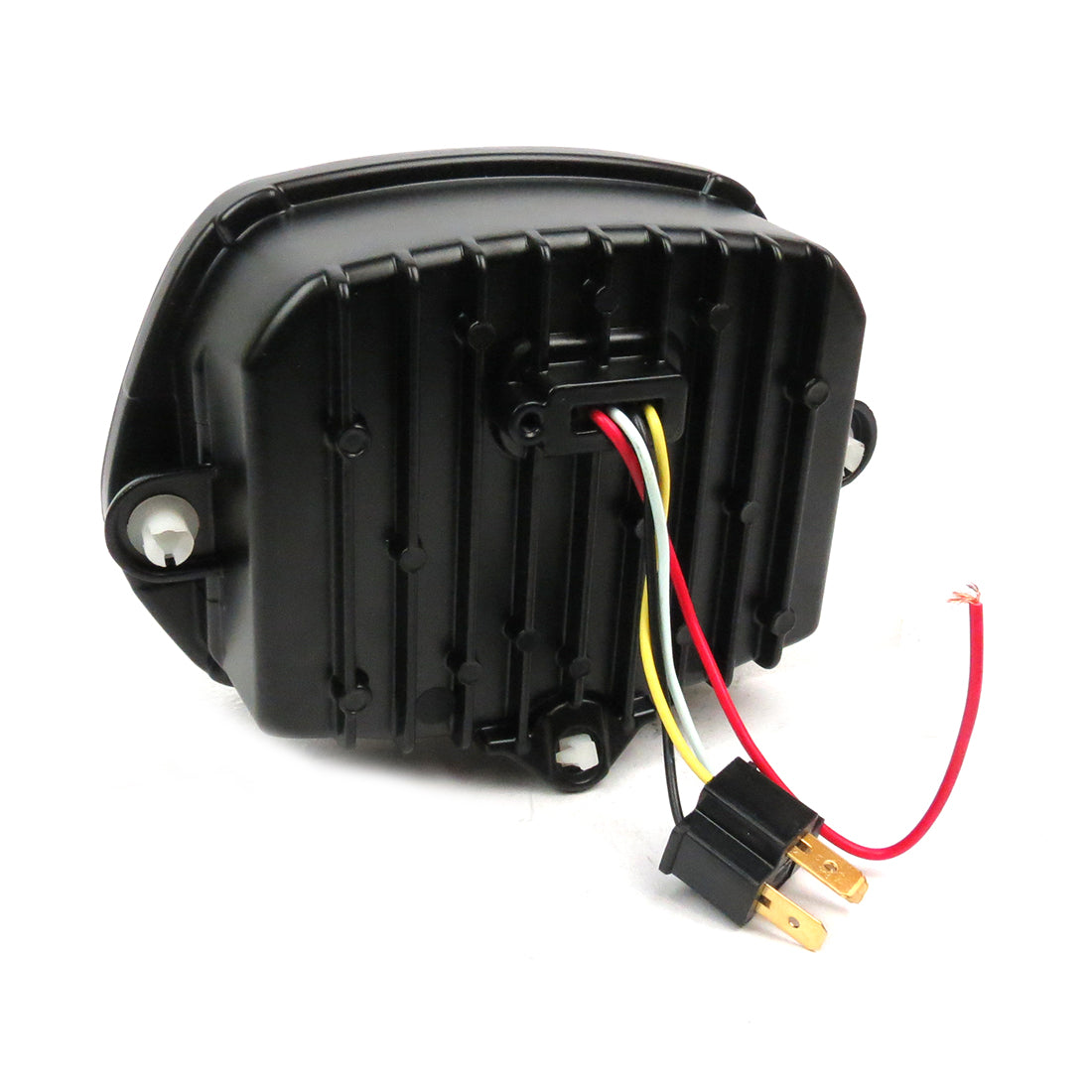 BLACK LED HEADLIGHT W/HALO RING VESPA SPRINT 3V 150 2014-2019