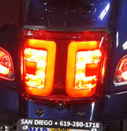 RED POWER1 LED TAIL LIGHT FOR ABS VESPA GTS GTV AND SUPER HPE