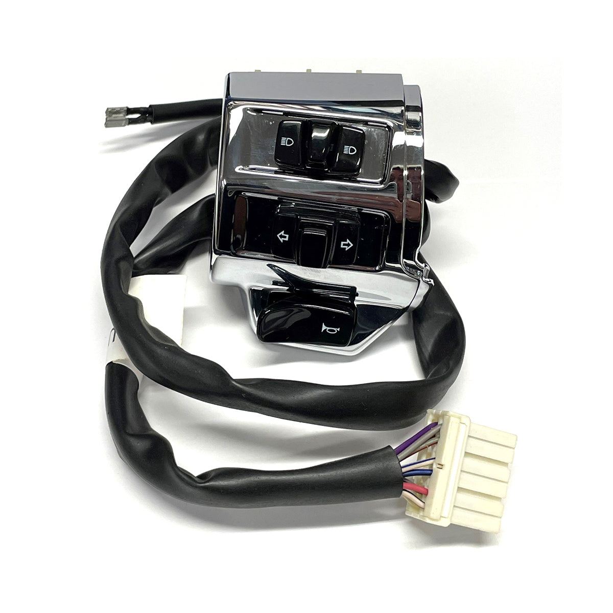 *CHROME* HORN/TURN/HEADLIGHT LEFT (LH) TURN SIGNAL SWITCH ASSEMBLY PRIMAVERA/SPRINT 150 ONLY 2019-CURRENT