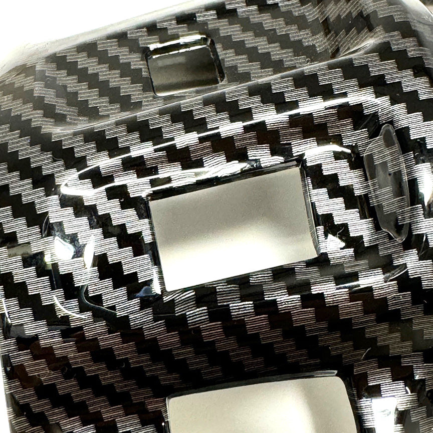 *CARBON FIBER LOOK*  Pair of Handle Bar Switch Covers Vespa GTS 300 SUPER SUPER SPORT TECH HPE2 2023-CURRENT