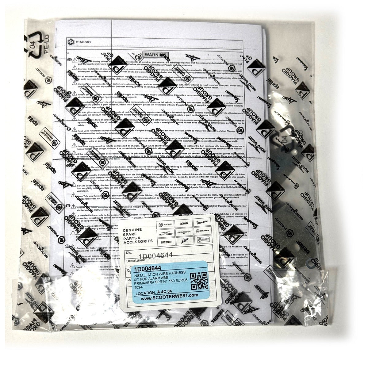 INSTALLATION WIRE HARNESS KIT FOR ALARM ABS PRIMAVERA SPRINT 150 EURO5 2024-