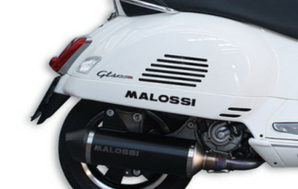 *BLACK** MALOSSI EXHAUST SYSTEM GT/GTS 200/250/300 (HPE USA)