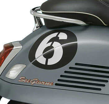 ORIGINAL "6" DECALS/STICKERS KIT SEI GIORNI (PAIR- FRONT/SIDE) FITS BOTH GTV AND HPE