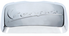 CHROME "VESPA" RACK COVER FOR HANDRAIL RACK MOUNT LX GTS (2006-2019)
