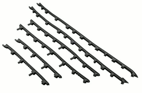 *DARK GREY* FLOOR BOARD STRIP SET OF 6 RUBBER VESPA GTS HPE2 2023-