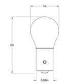 6V 15W Round Base Bulb