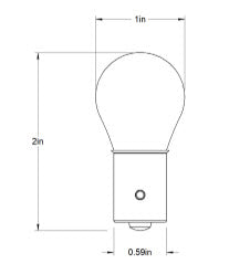 6V 15W Round Base Bulb