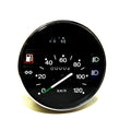SPEEDOMETER LARGE (100MM) WITH FUEL GAUGE CHROME BEZEL 120KM VESPA PX 1984-1997