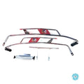 CUPPINI REAR CHROME CRASH BARS W/RED FLASHING TRIM VLB VSD VSE RALLY VNC VBC