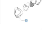 SILVER LOWER FRONT NOSE COVER PIAGGIO MP3 500 2015-2022 (2B000693500H4)
