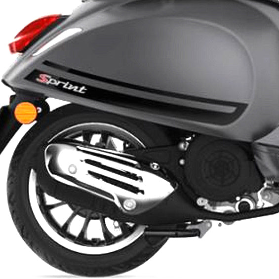 VESPA SPRINT SPORT BLACK DECAL STICKERS KIT SPRINT SPORT