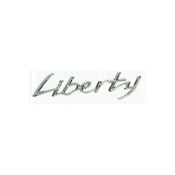 "LIBERTY" CHROME STICKER BADGE FOR LIBERTY 50 OR 150 2017-CURRENT