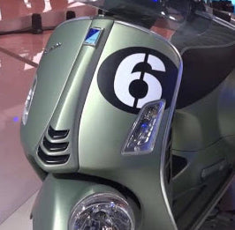 ORIGINAL "6" DECALS/STICKERS KIT SEI GIORNI (PAIR- FRONT/SIDE) FITS BOTH GTV AND HPE