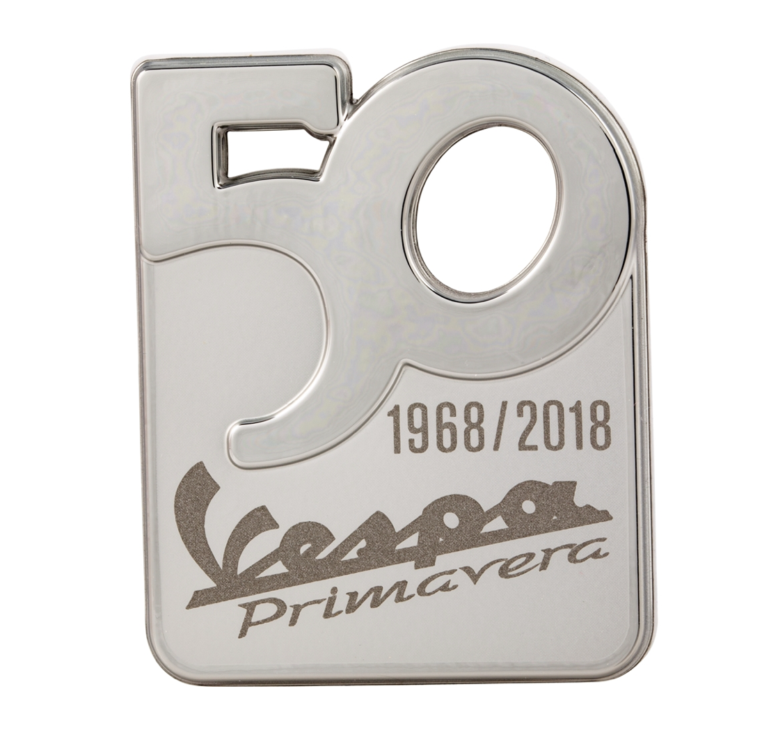 "50TH" ANNIVERSARY PRIMAVERA BADGE STICKER/EMBLEM