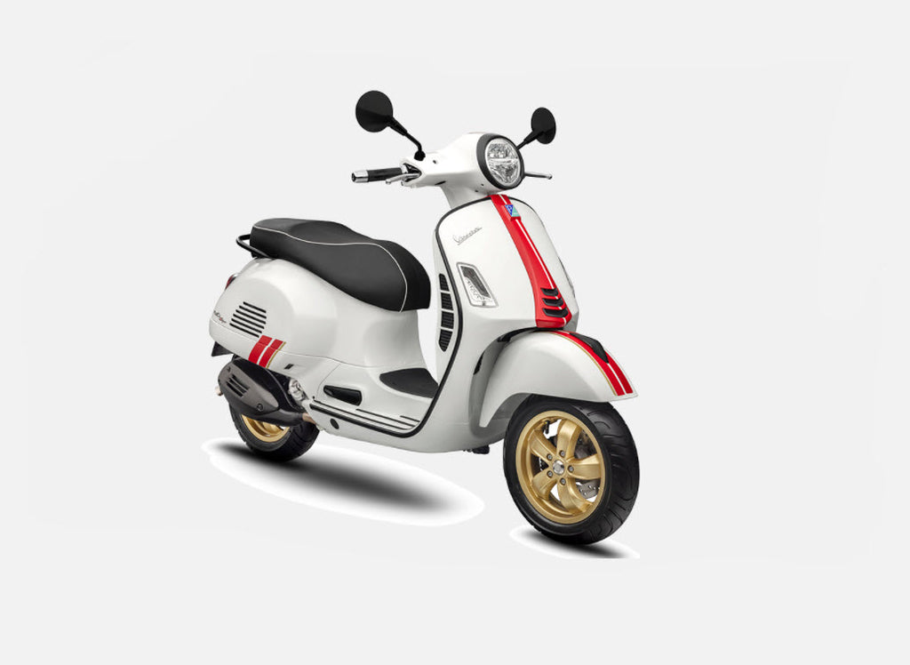 VESPA "RACING SIXTIES" STICKER DECAL KIT RED/GOLD (2H003839000A1)