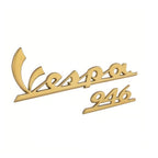 "VESPA 946" GOLD SHIELD BADGE EMBLEM LABEL 946  CHRISTIAN DIOR