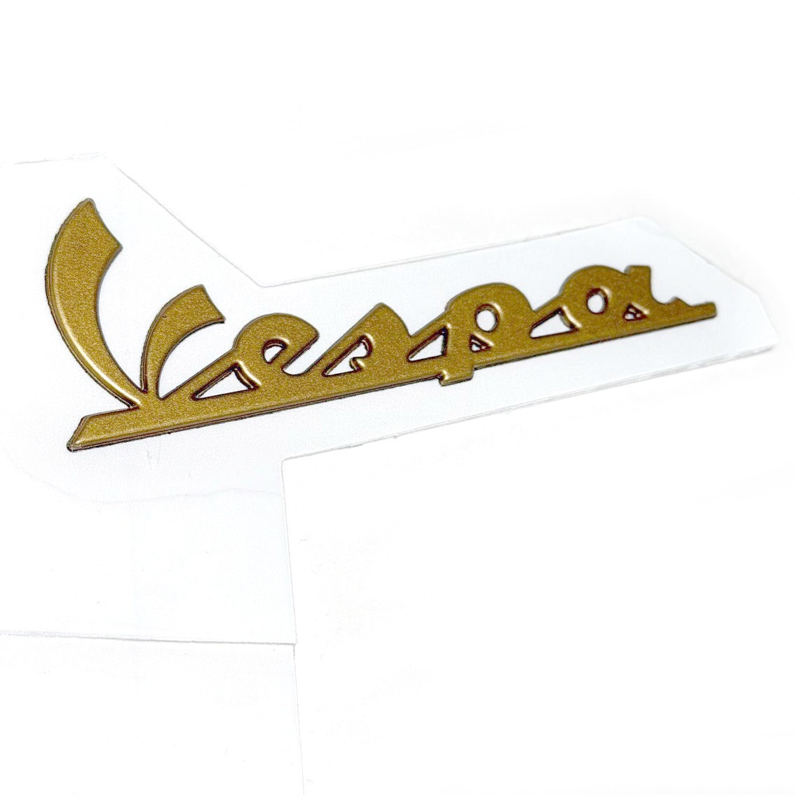 *GOLD* VESPA 6" BADGE EMBLEM OFFICINA 8 PRIMAVERA GTV310