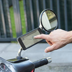 SP CONNECT PHONE MOUNT FOR  MIRROR STEM BLACK (PHONE CASE REQUIRED)
