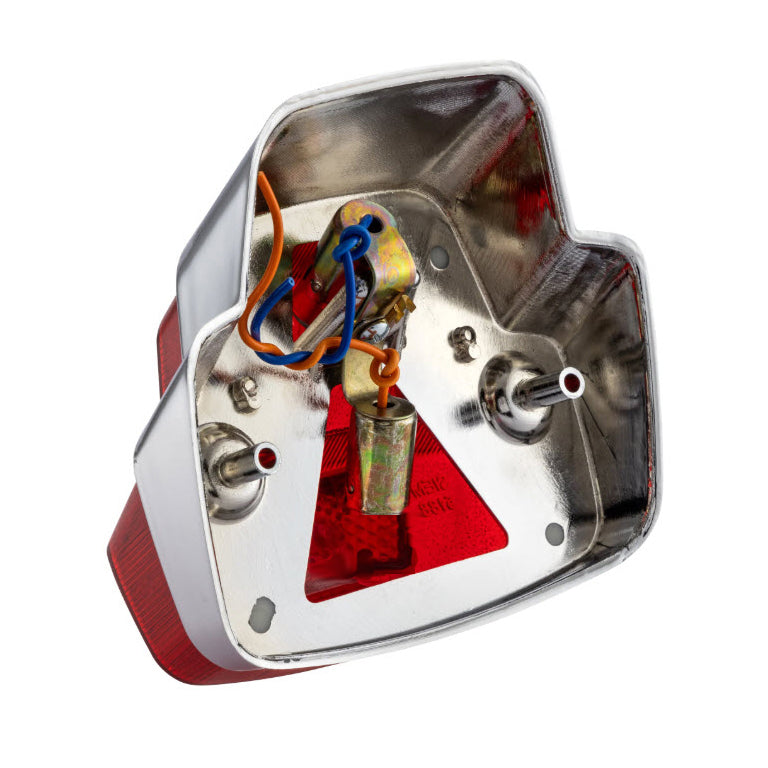 VESPA REPRO TAILLIGHT ASSEMBLY (CHROME PLASTIC) BULBS AND BOLTS NOT INCLUDED VLB VBC SPRINT 150 SUPER 1965-1973