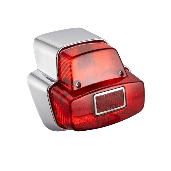 VESPA REPRO TAILLIGHT ASSEMBLY (CHROME PLASTIC) BULBS AND BOLTS NOT INCLUDED VLB VBC SPRINT 150 SUPER 1965-1973