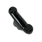 **GLOSSY BLACK** ORIGINAL VESPA NOTTE SUSPENSION FORK ARM SPINDLE COVER 2001-2014 & 2017-current