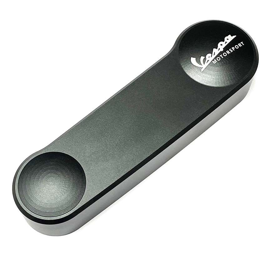 CHARCOAL GRAY CNC ALUMINUM SUSPENSION FORK SWING ARM SPINDLE COVER VESPA MOTORSPORT 2001-2014 & 2017-CURRENT GTS SPRINT PRIMAVERA