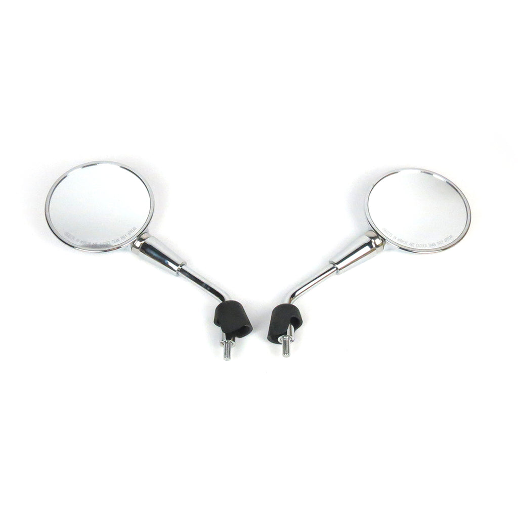 SHORT ROUND CHROME MIRRORS 2015+ PRIMA/SPRINT/GTS/HPE **SOLD IN PAIRS ONLY**