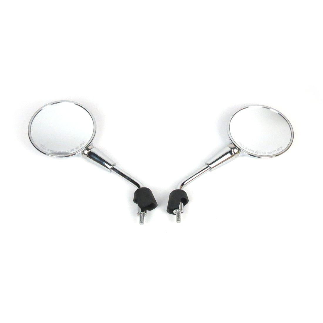 SHORT ROUND CHROME MIRRORS 2015+ PRIMA/SPRINT/GTS/HPE **SOLD IN PAIRS ONLY**