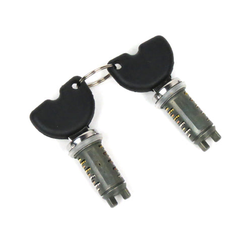 LOCK/CYLINDER/TUMBLER SET INCLUDES 2 KEYS & 2 CYLINDERS ET2 FLY50/150 LX50 S50/S150 TYPH 125 PR/SP 50 (5735121 5735125 1B000570)