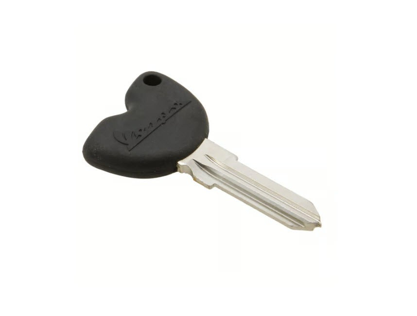 KEY BLANK BLACK W/VESPA LOGO FOR NON-IMMOBILIZER MODELS ET2 VESPA S (299602 1B000563)