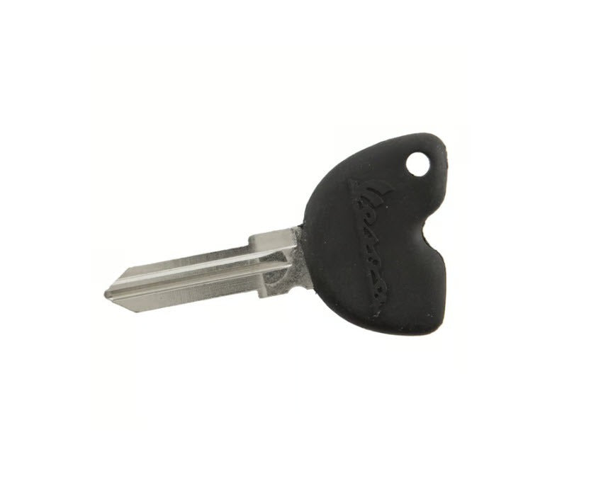 KEY BLANK BLACK W/VESPA LOGO FOR NON-IMMOBILIZER MODELS ET2 VESPA S (299602 1B000563)