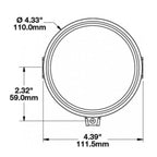 12V Headlight Unit J.W. SPEAKER LED 8415 Evolution round Ø 110 mm SOLD AS IS MODIFY TO FIT A VESPA **CLOSEOUT**