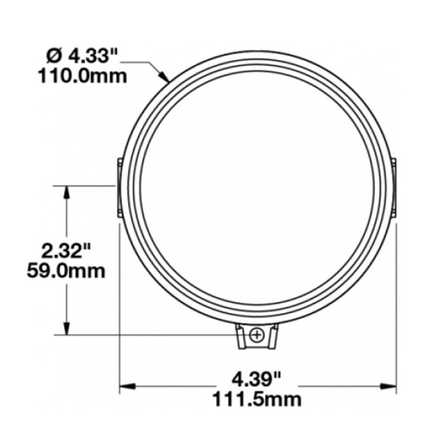12V Headlight Unit J.W. SPEAKER LED 8415 Evolution round Ø 110 mm SOLD AS IS MODIFY TO FIT A VESPA **CLOSEOUT**