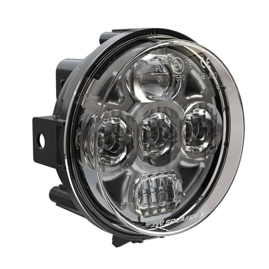 12V Headlight Unit J.W. SPEAKER LED 8415 Evolution round Ø 110 mm SOLD AS IS MODIFY TO FIT A VESPA **CLOSEOUT**